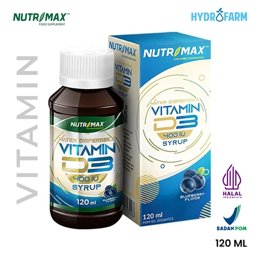 Nutrimax -  Vitamin D3 400 IU Sirup / Suplement Kesehatan Anak Vitamin D3 (120ml)