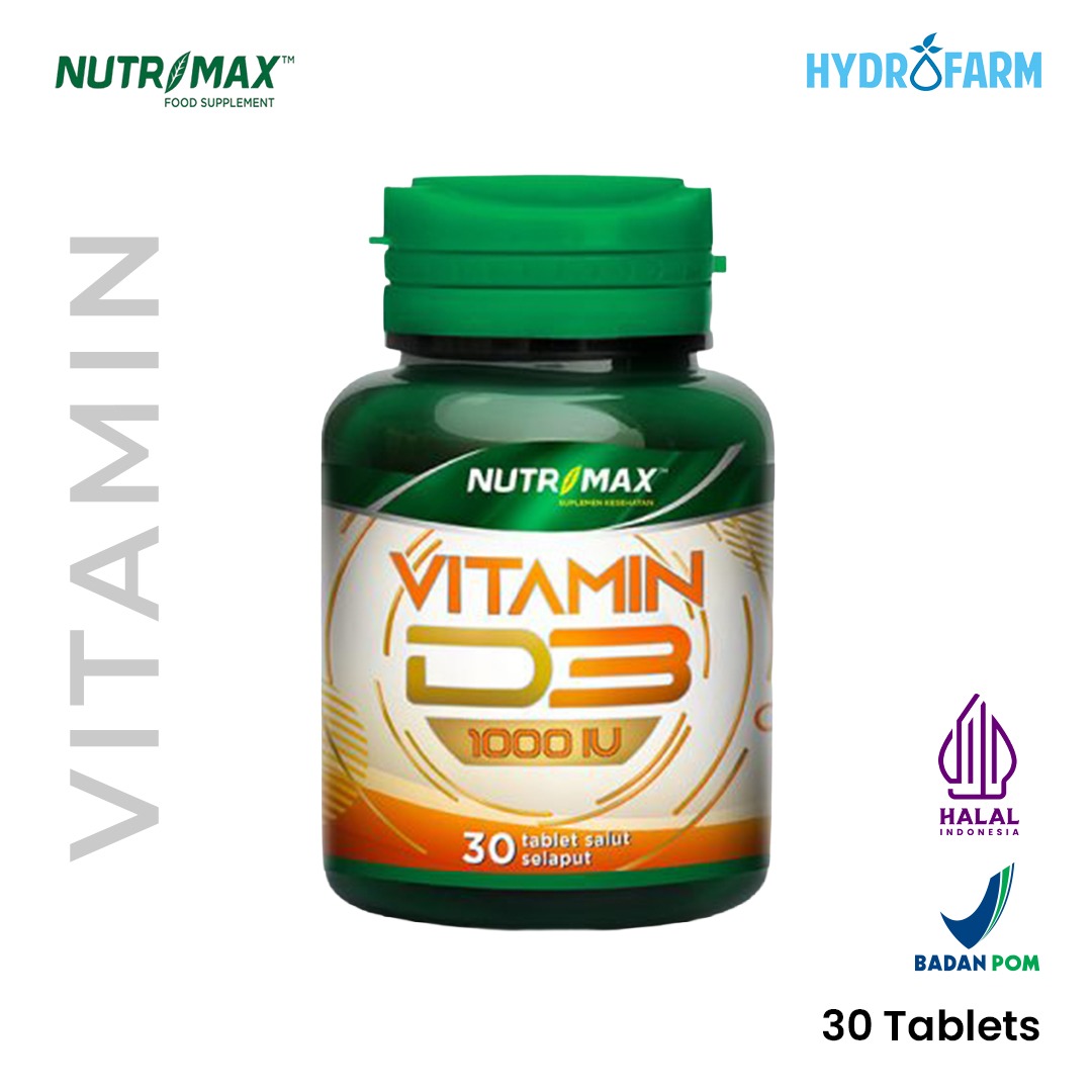 Nutrimax - Vitamin D3 1000 IU / Suplemen Kesehatan Vitamin D3 1000 IU