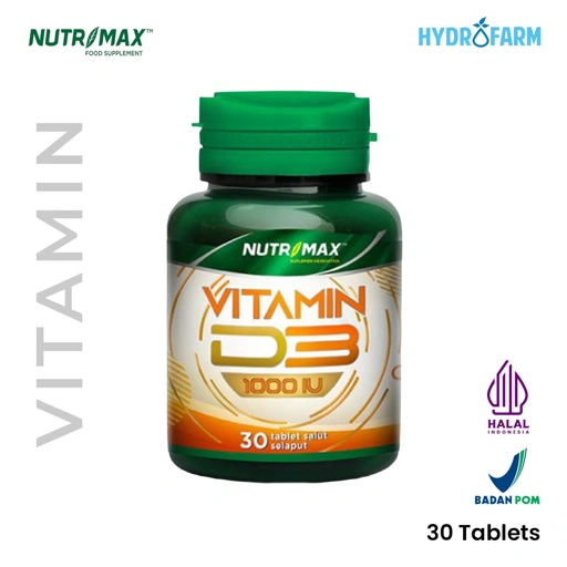 Nutrimax -  Vitamin D3 1000 IU / Suplemen Kesehatan Vitamin D3 1000 IU