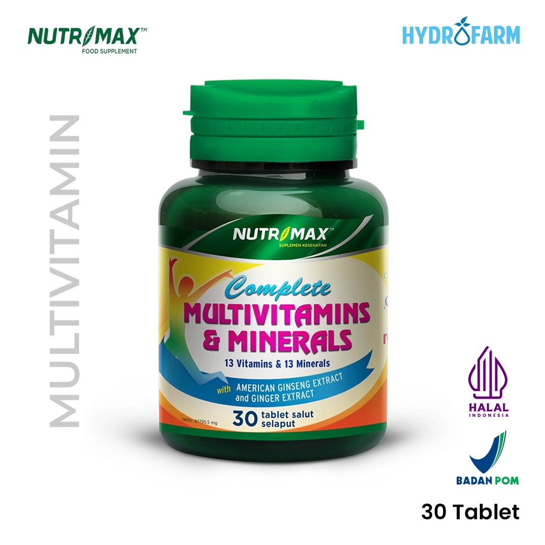 Nutrimax - Complete Multivitamins & Minerals / Suplemen Memelihara Kesehatan