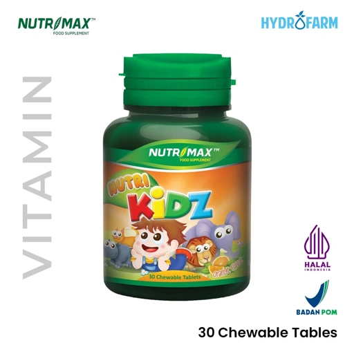Nutrimax - Kidz Calcium Complex / Suolemen Kesehatan Kalsium Anak (Tablet Kunyah)