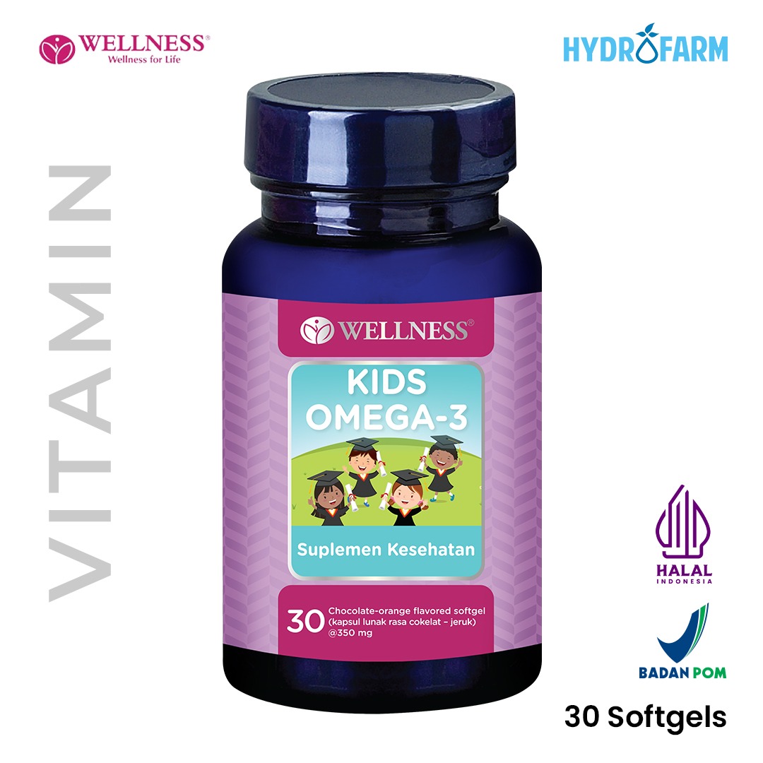 Wellness - Kids Omega - 3 / Suplemen Vitamin Anak Omega - 3 (30 softgel)