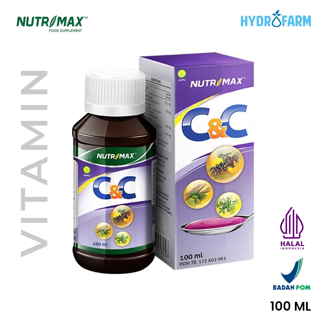 Nutrimax - C&C (Syrup Cold & Cough) / Sirup Vitamin Untuk Meredakan Influenza dan Batuk (100ml)