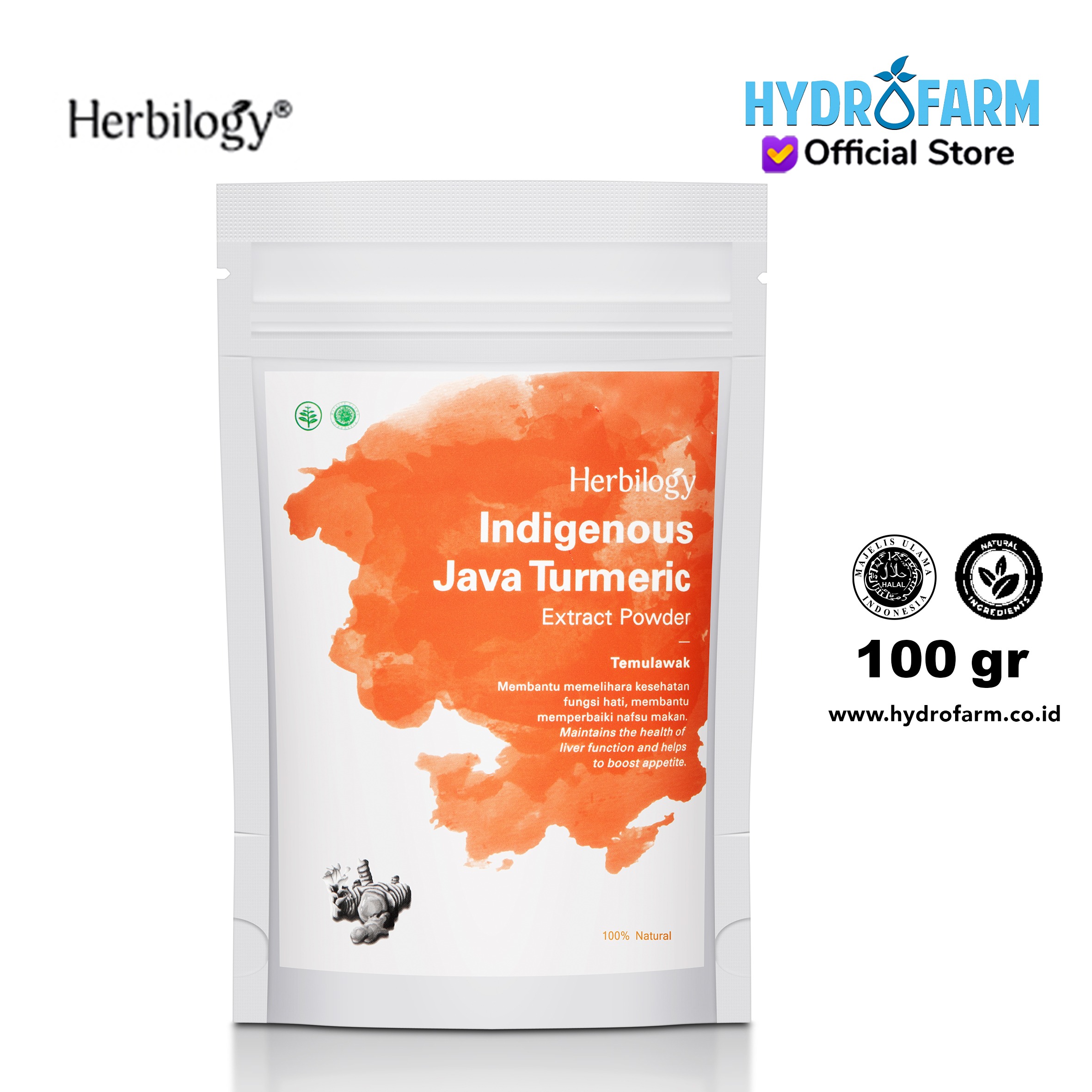 Herbilogy Java Turmeric (Temulawak) Extract Powder
