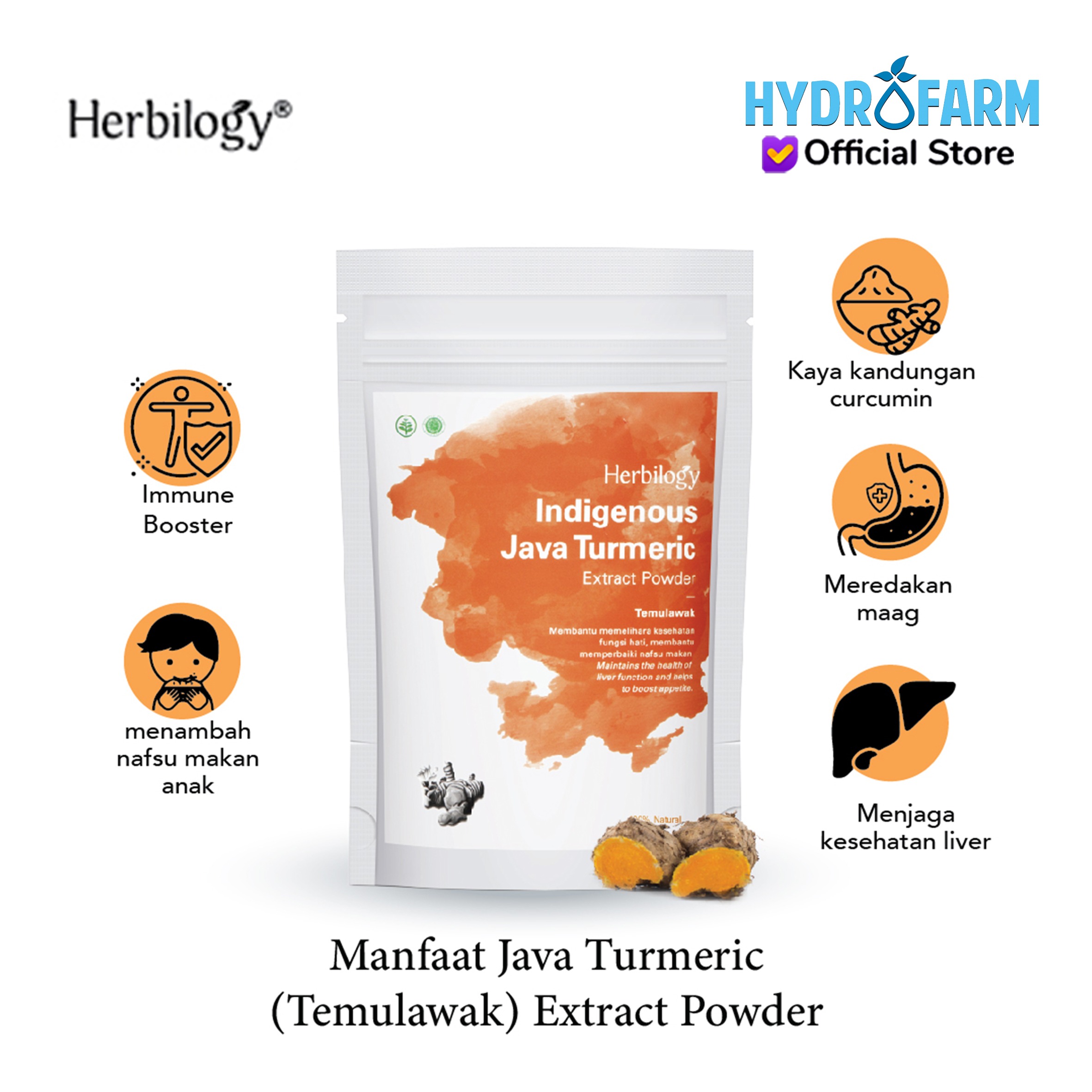 Herbilogy Java Turmeric (Temulawak) Extract Powder