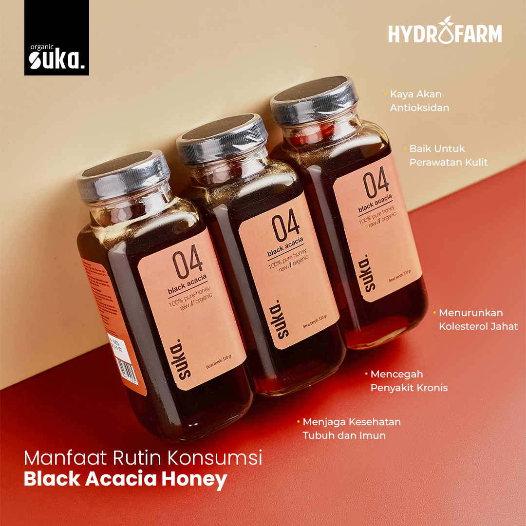 Black Acacia Honey / Madu Akasia Hitam (320gr) - SUKA