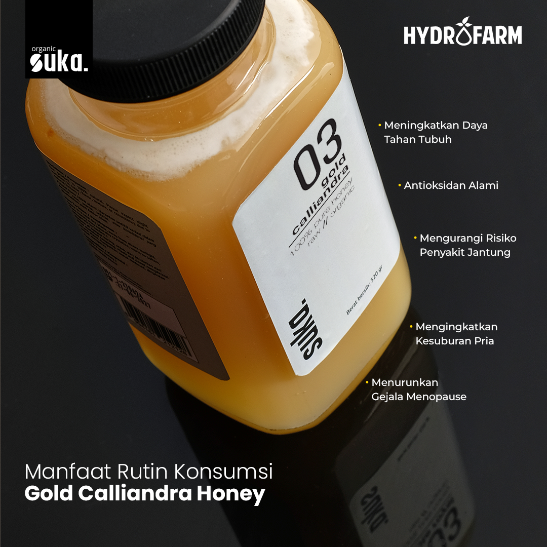 Gold Calliandra Honey / Madu Gold Calliandra Organik (320gr) - SUKA