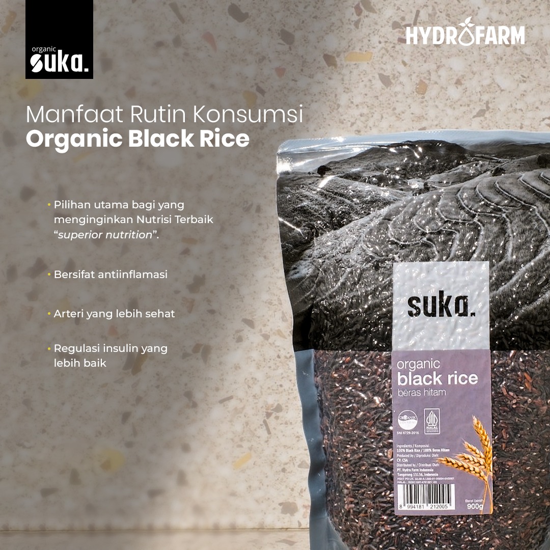 Organic Black Rice / Beras Hitam Organik - SUKA