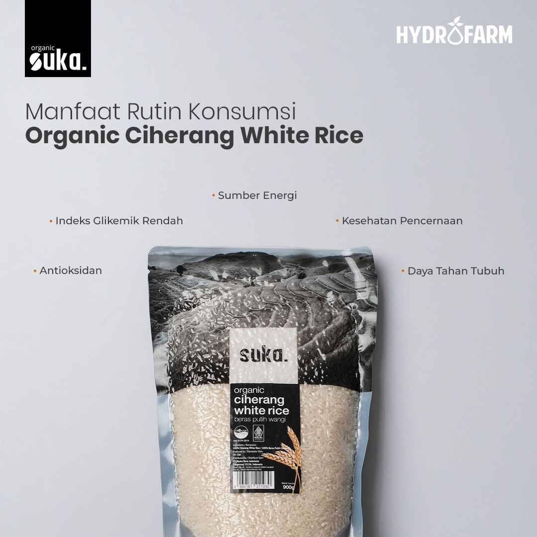 Organic Ciherang White Rice / Beras Putih Ciherang - SUKA