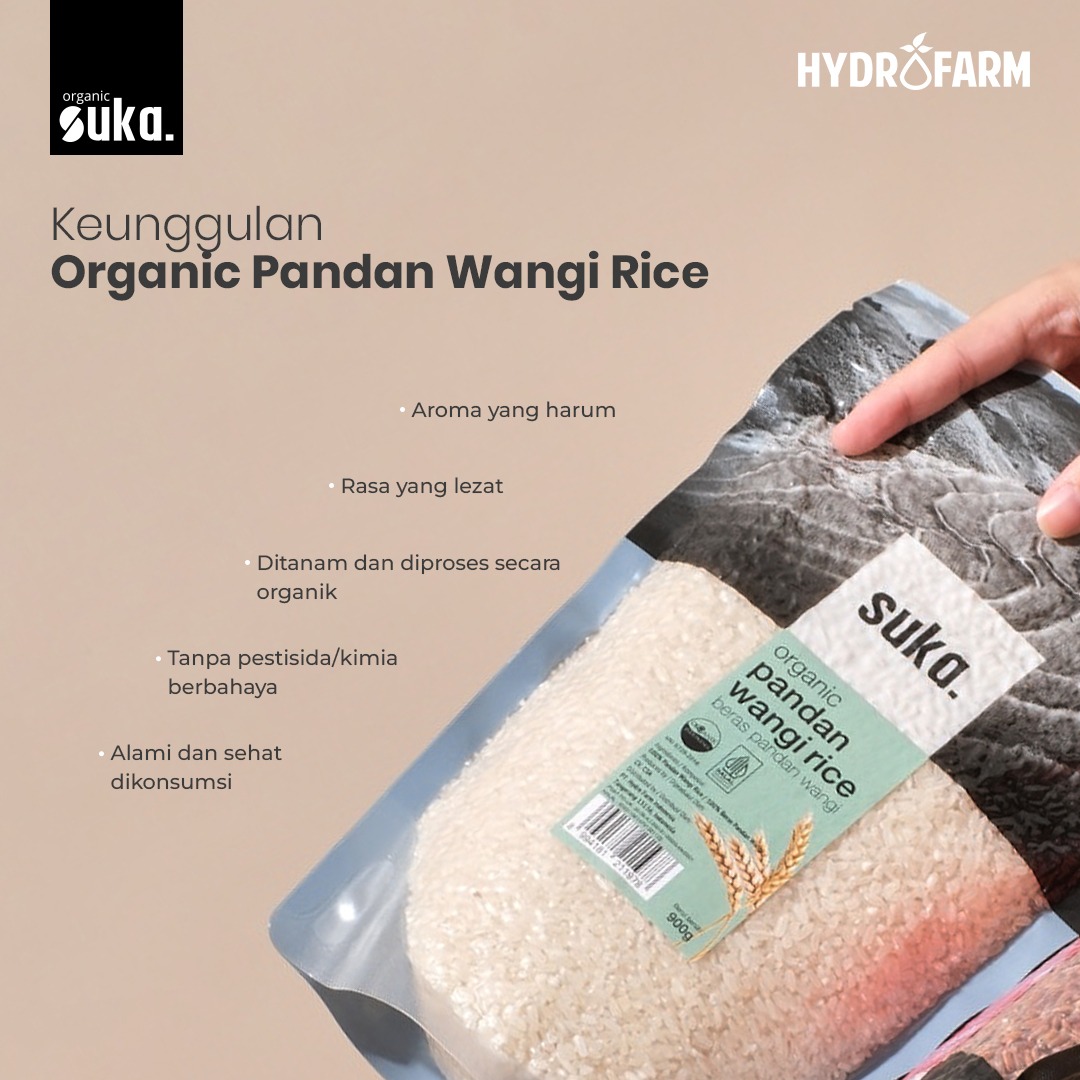 Organic Panda Wangi Rice / Beras Organik Pandan Wangi - SUKA