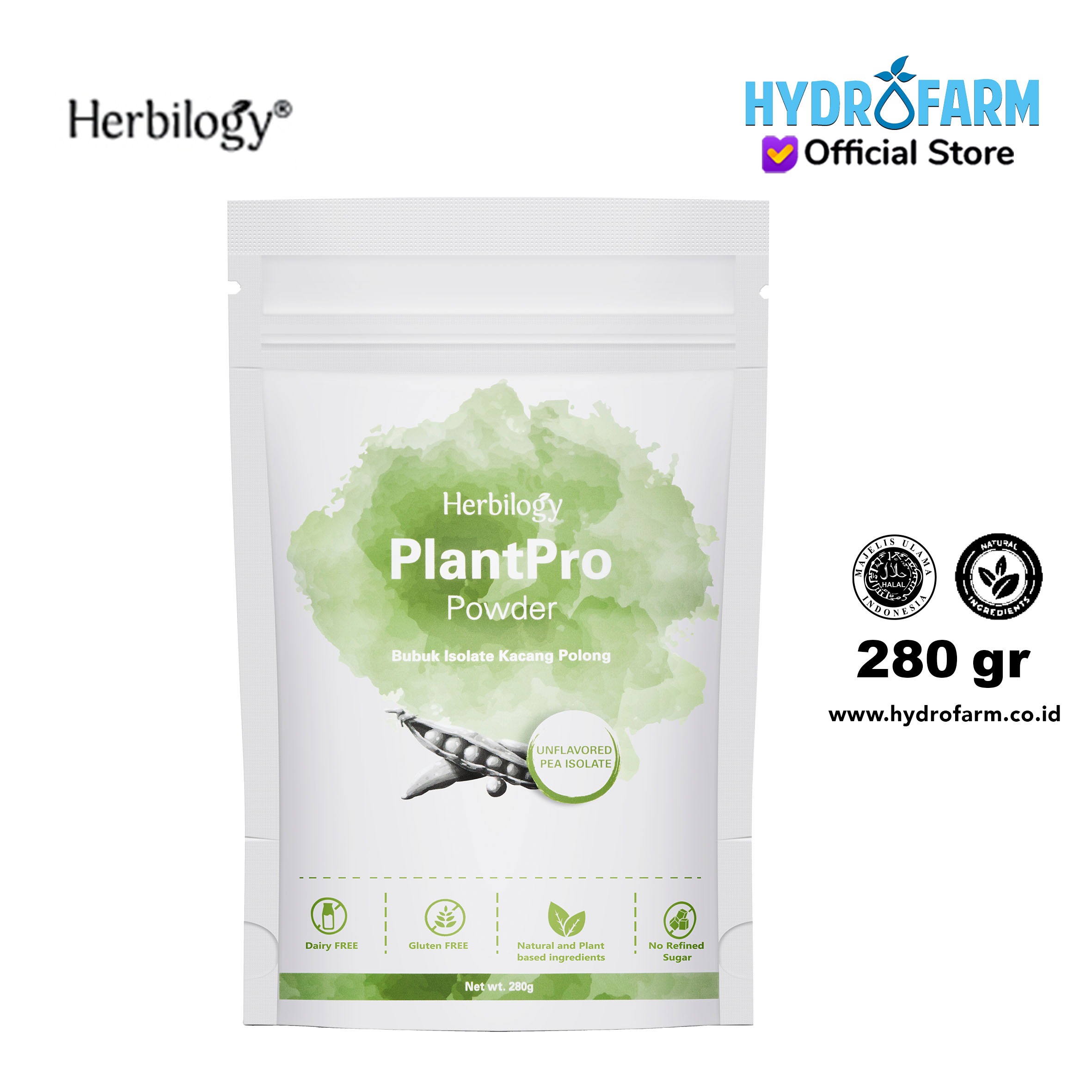 Herbilogy - Plantpro Protein Powder Unflavored 