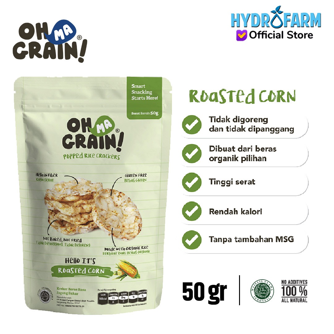Popped Rice Crackers / Umami Seaweed - Oh Ma Grain