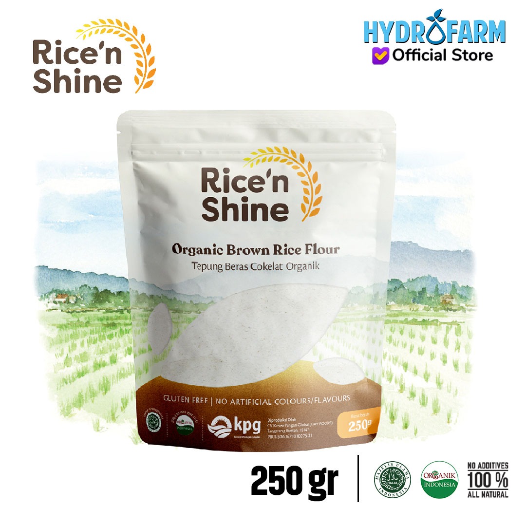 Organic Brown Rice Flour / Tepung Beras Coklat Organik - Rice'N Shine