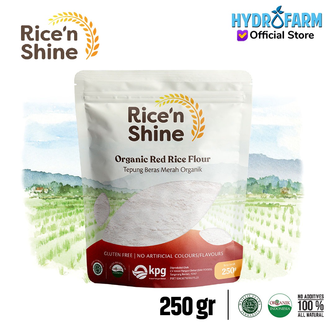 Organic Red Rice Flour / Tepung Beras Merah Organik - Rice'N Shine