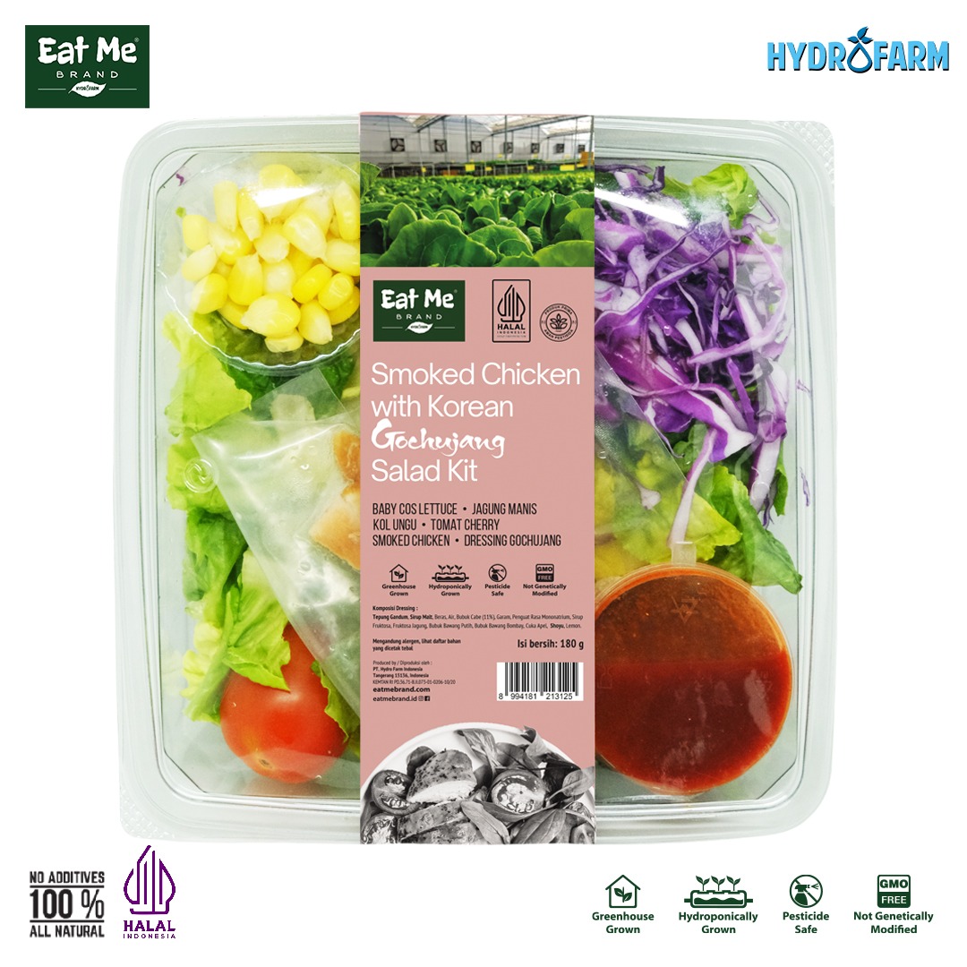 Eat Me Brand - Salad Kit Smoked Chicken With Korean Gochujang