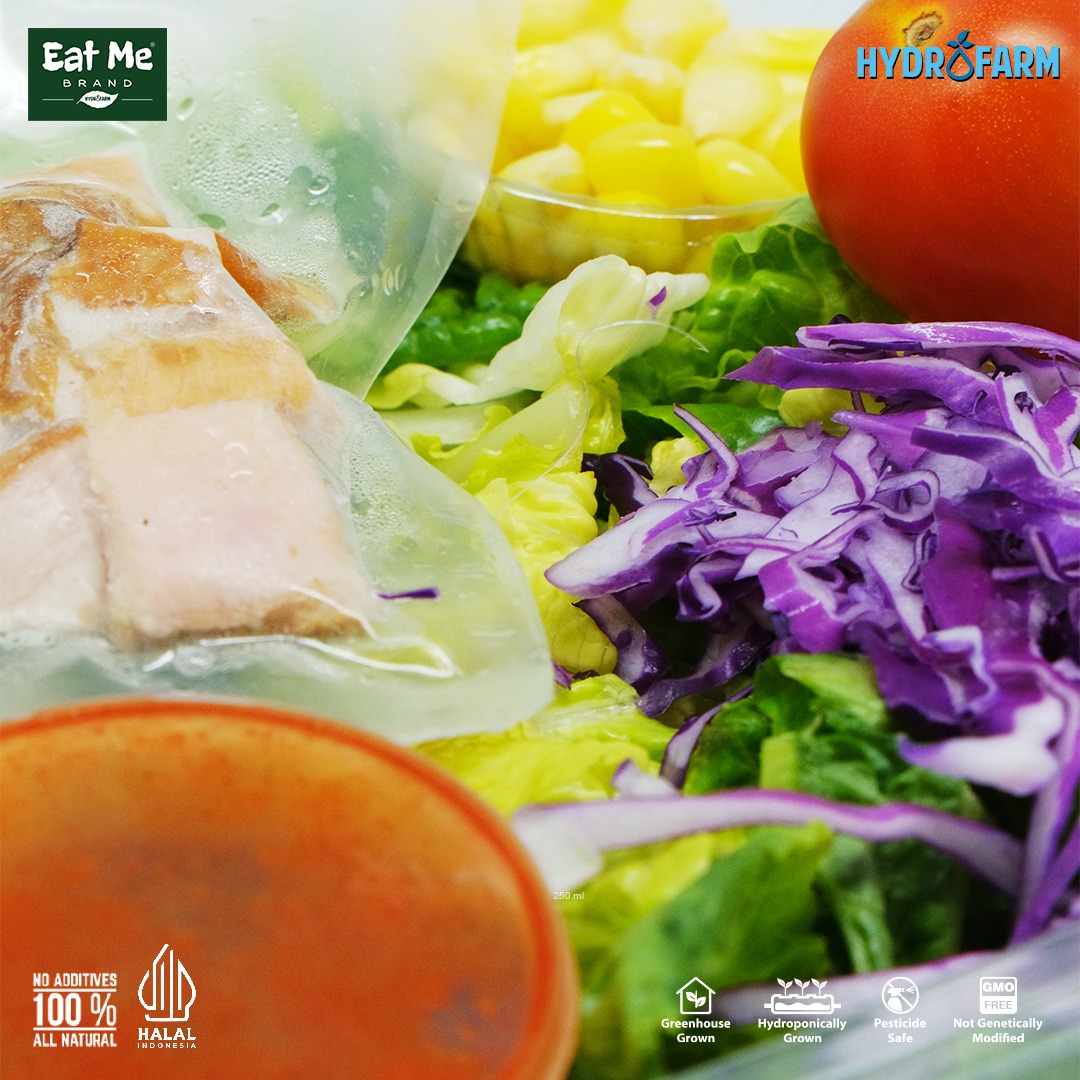 Eat Me Brand - Salad Kit Smoked Chicken With Korean Gochujang