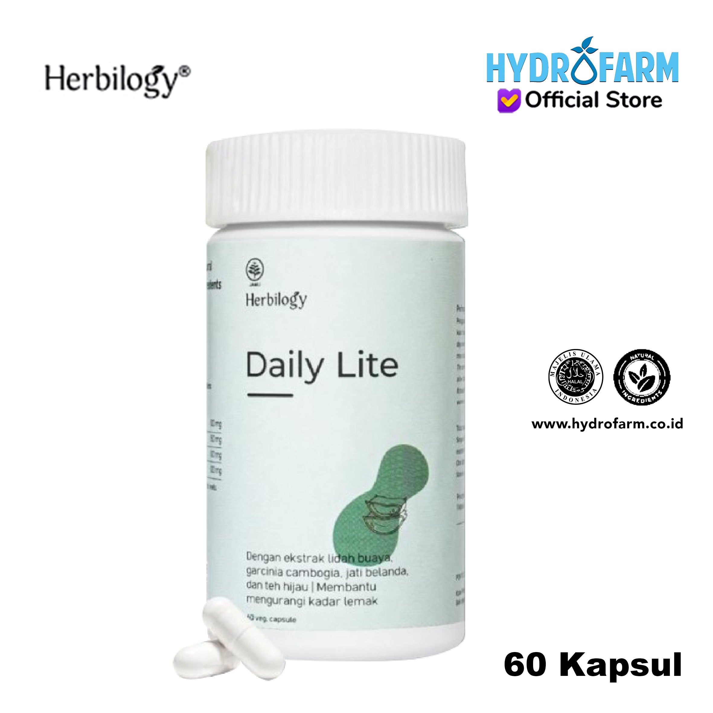 Herbilogy - Slimming Capsule Daily Lite ( 60 Capsules )