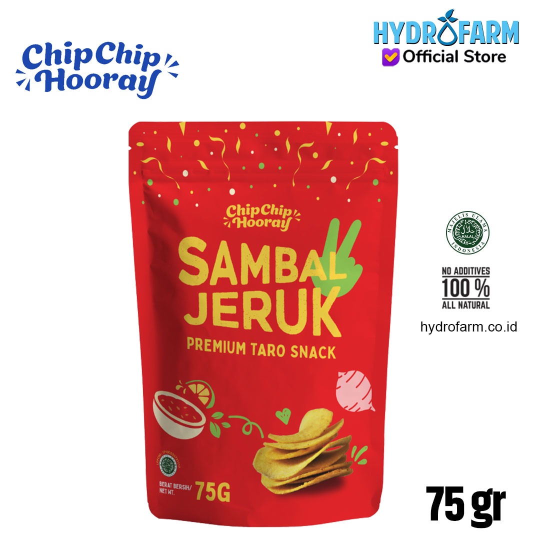 Premium Taro Snack / Keripik Talas (Sambal Jeruk) - Chip Chip Hooray