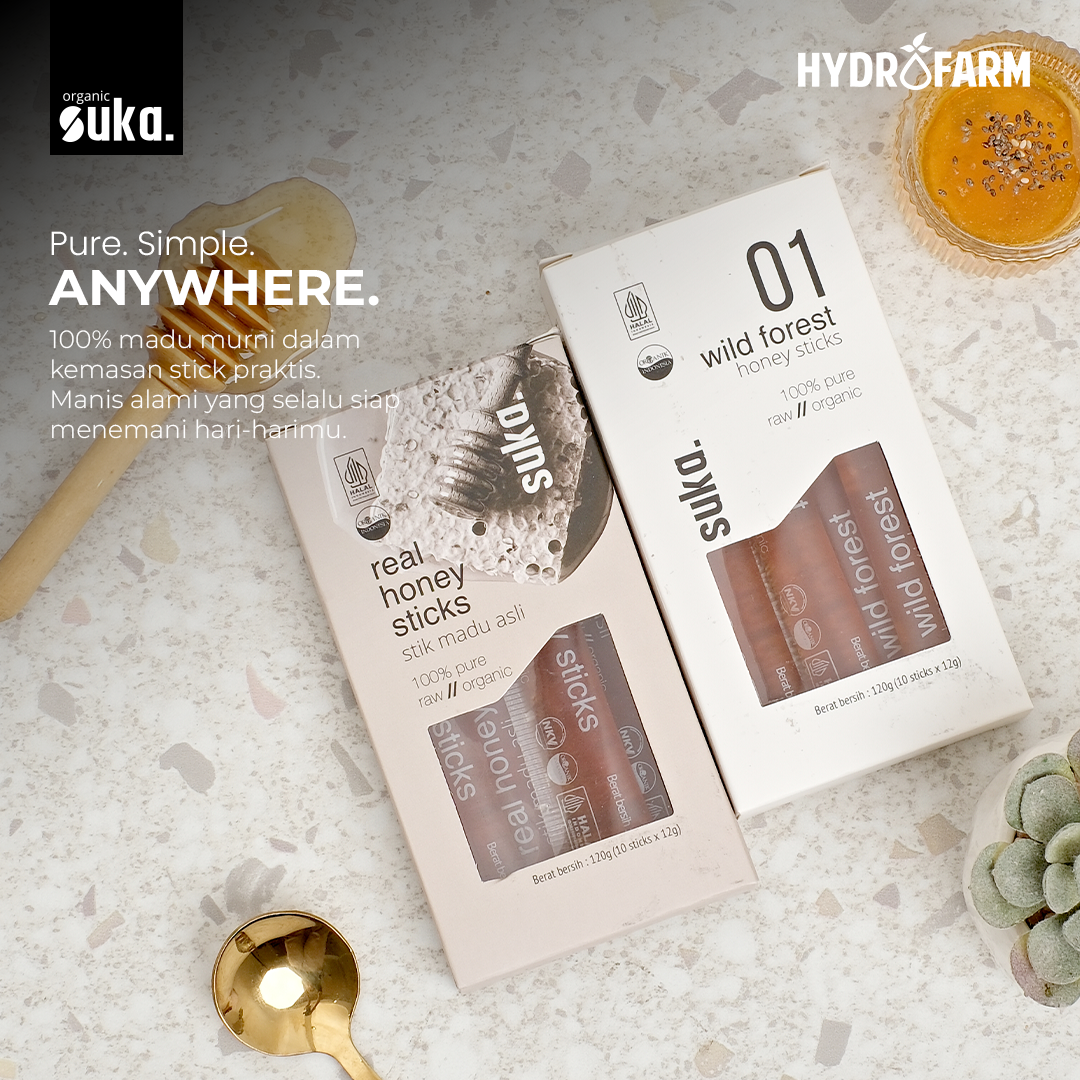 Real Honey Sticks / Madu Asli Organik (120gr) - SUKA