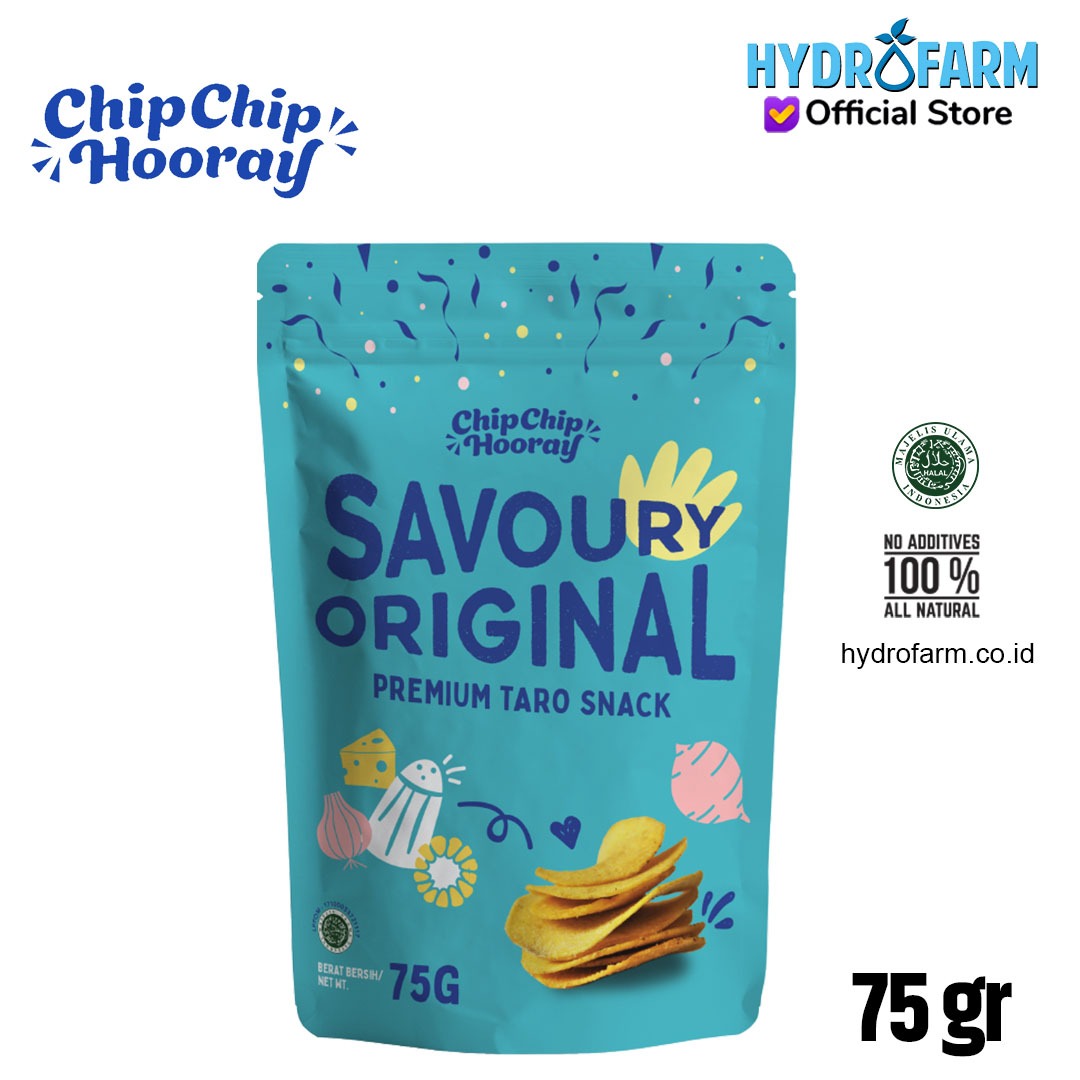 Premium Taro Snack / Keripik Talas (Original) - Chip Chip Hooray