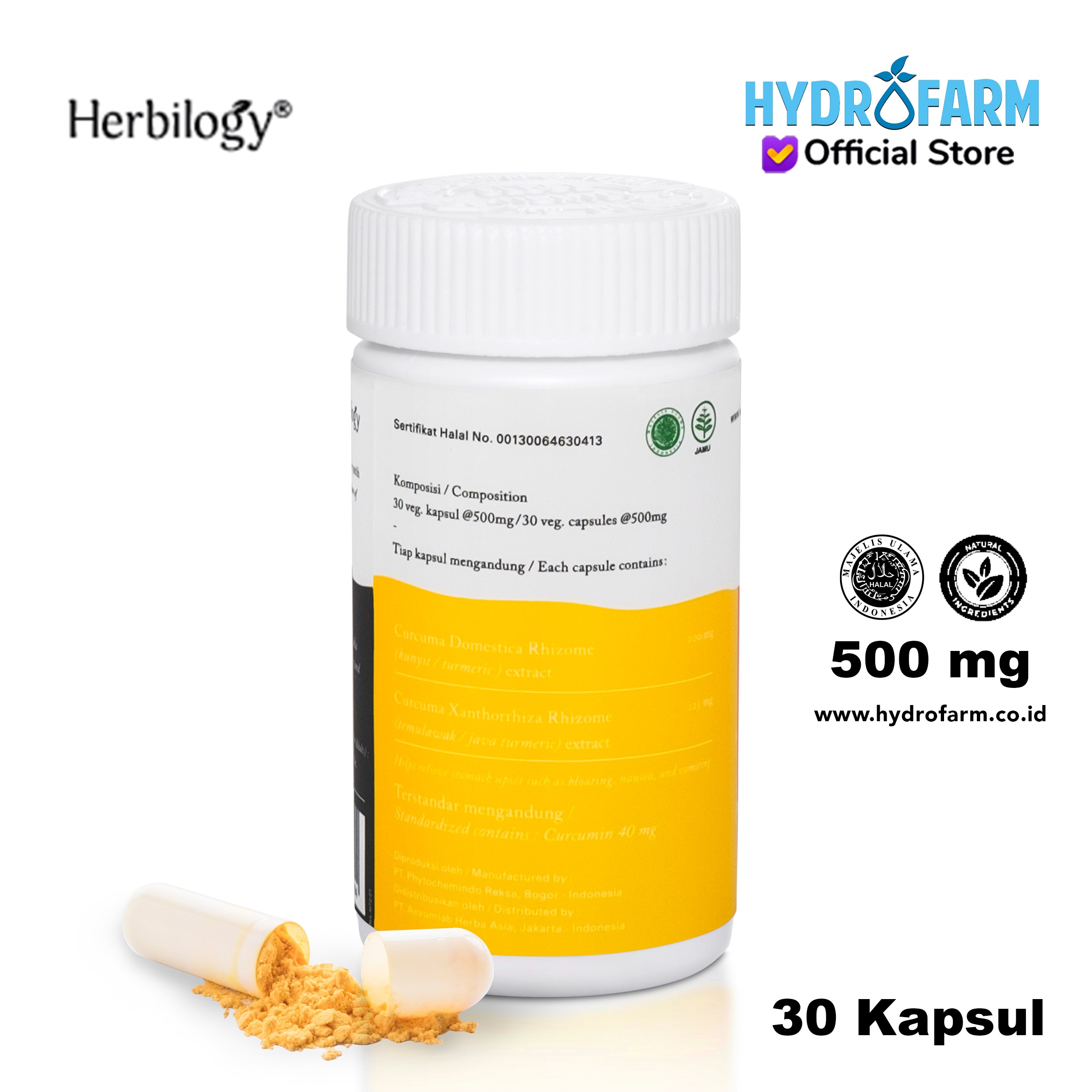 Herbilogy - T2 (Kunyit & Temulawak) Veg. Capsule