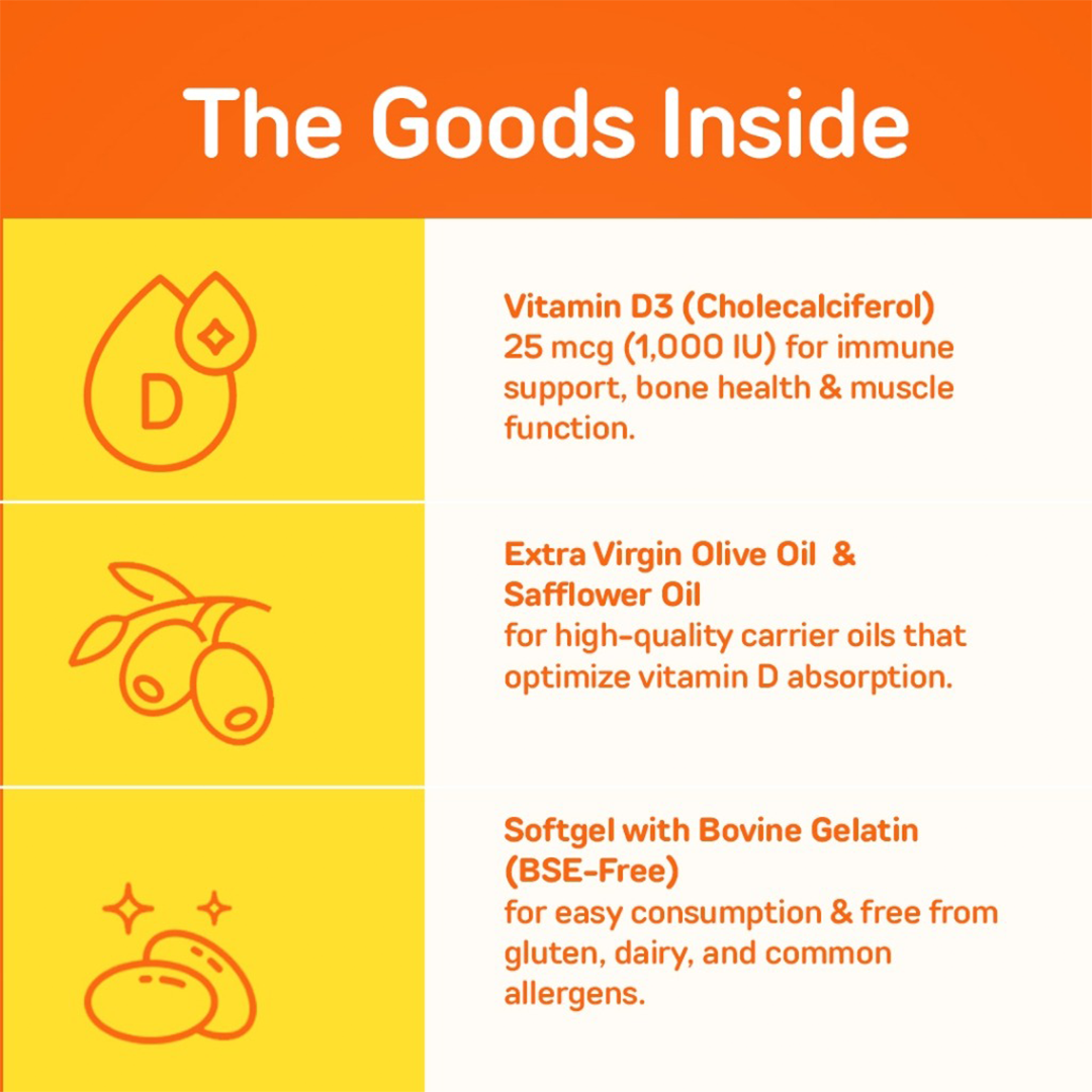 Now - Vitamin D-3 1000 IU 180 Softgels