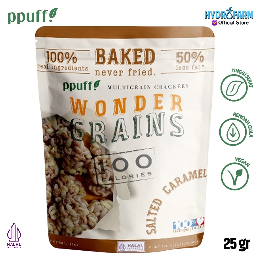 Ppuff! - Wonder Grain Salted Caramel / Keripik Biji Bijian Karamel
