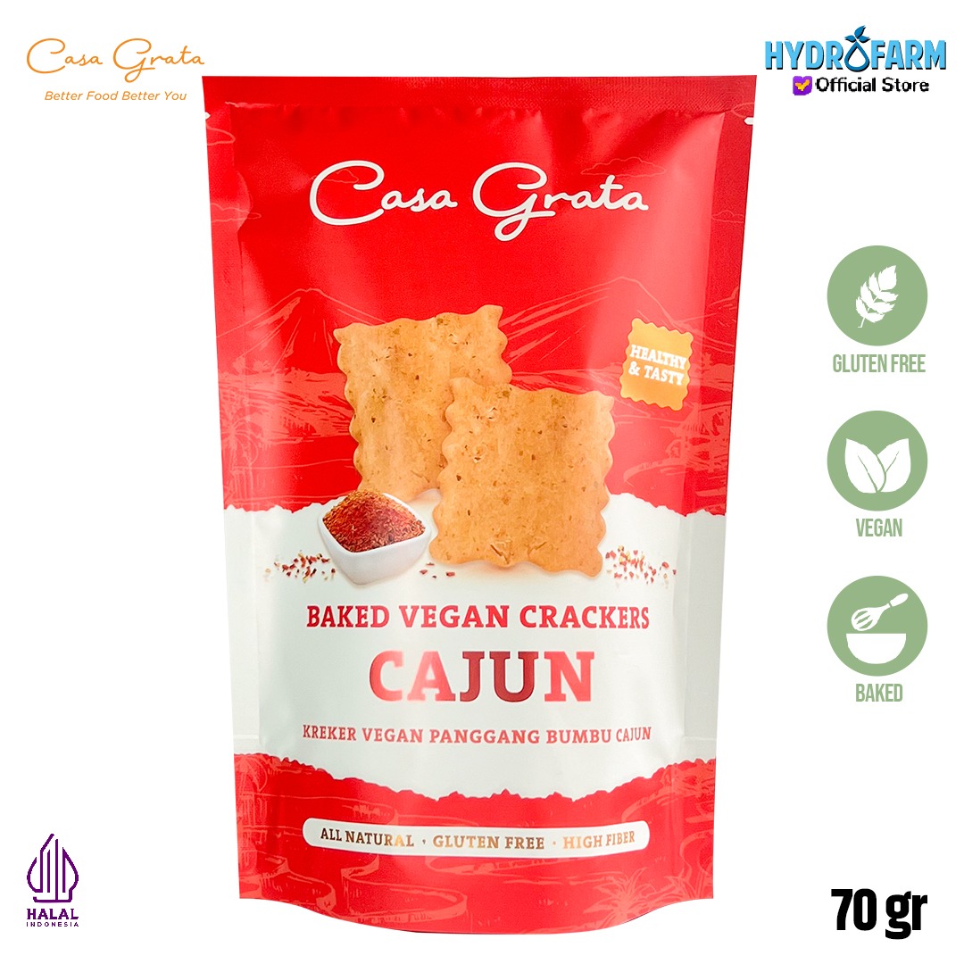 Baked Vegan Crackers - Cajun (CASA GRATA)