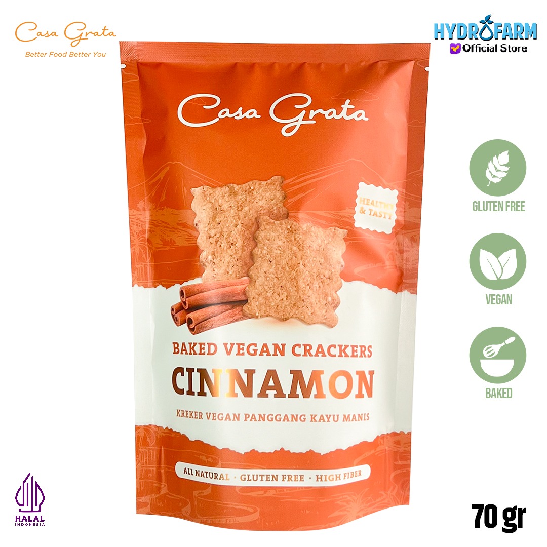 Baked Vegan Crackers - Cinnamon (CASA GRATA)
