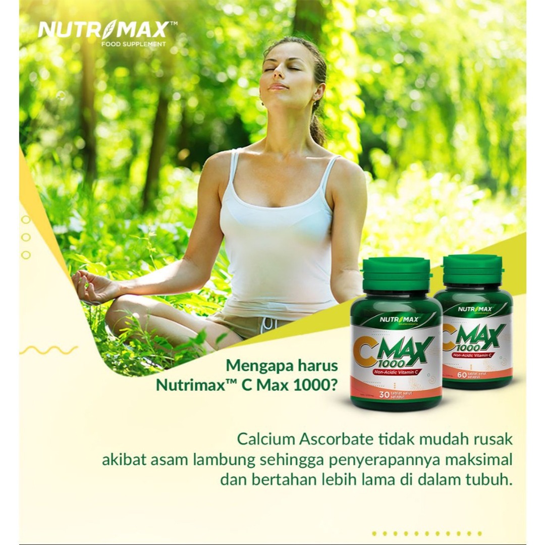 Nutrimax - C Max 1000 Suplemen Kesehatan Vitamin C (30 Tablet)
