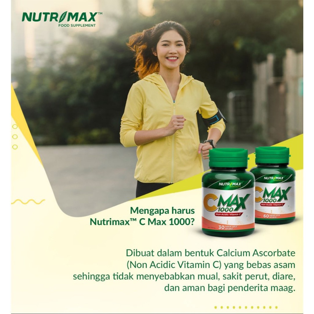 Nutrimax - C Max 1000 Suplemen Kesehatan Vitamin C (30 Tablet)