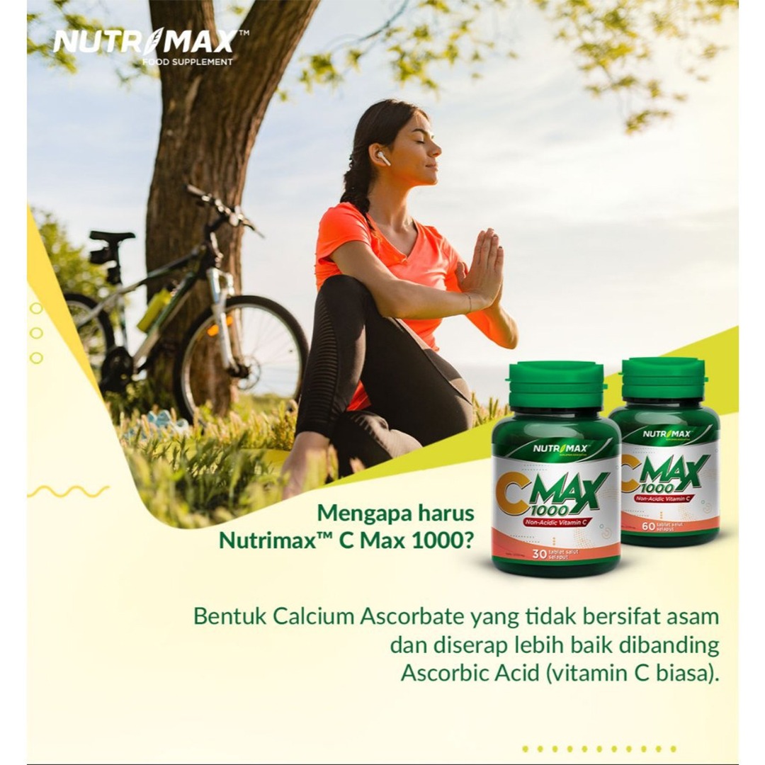 Nutrimax - C Max 1000 Suplemen Kesehatan Vitamin C (30 Tablet)