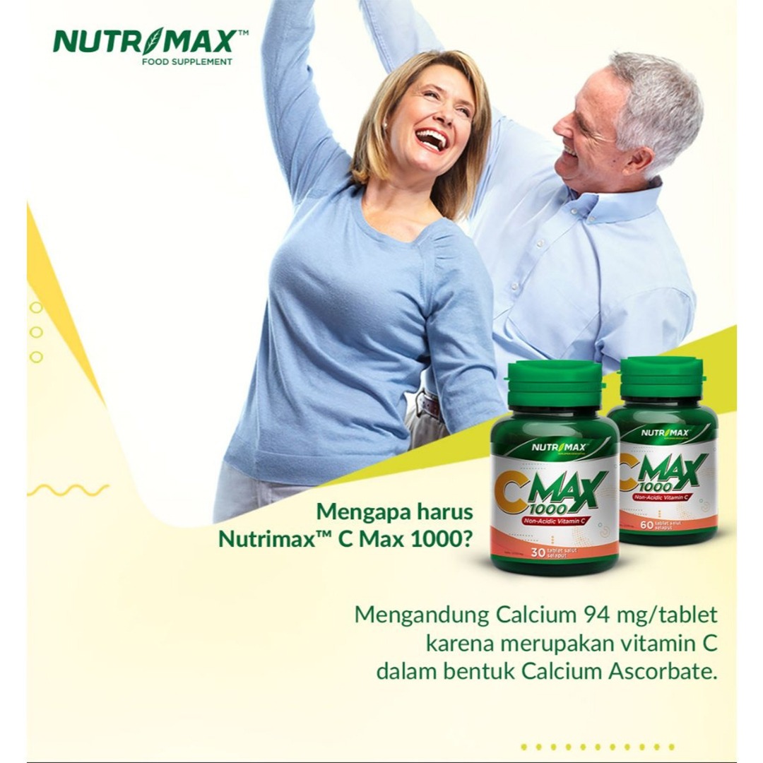 Nutrimax - C Max 1000 Suplemen Kesehatan Vitamin C (30 Tablet)