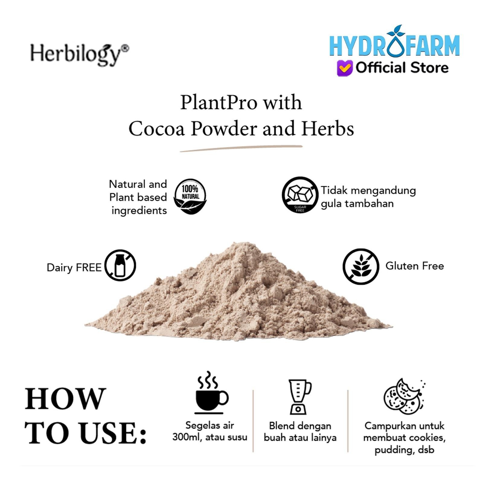 Herbilogy - Plantpro Protein Powder Cocoa And Herbs
