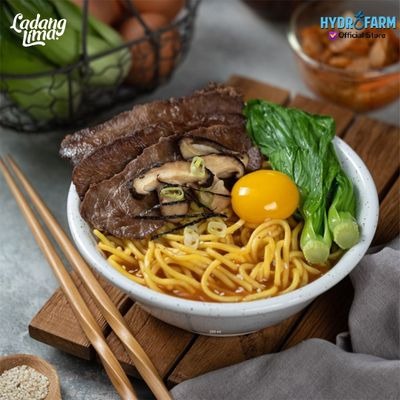 Ladang Lima - Korean Noodle Beef Mushroom / Mie Korea Daging Sapi Jamur Gluten Free