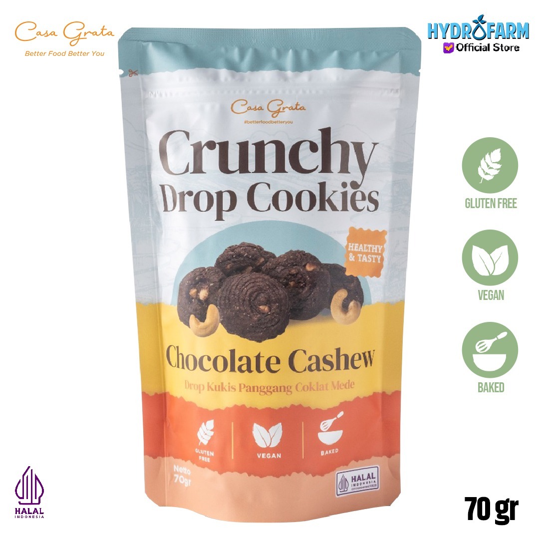 Casa Grata - Crunchy Drop Cookies Chocolate Cashew