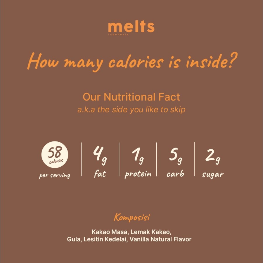 Melts - Finally Dark Chocolate Spread