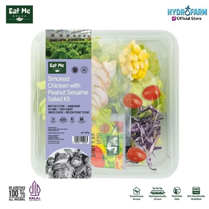 Eat Me Brand - Salad Kit Smoked Chicken With Peanut Sesame