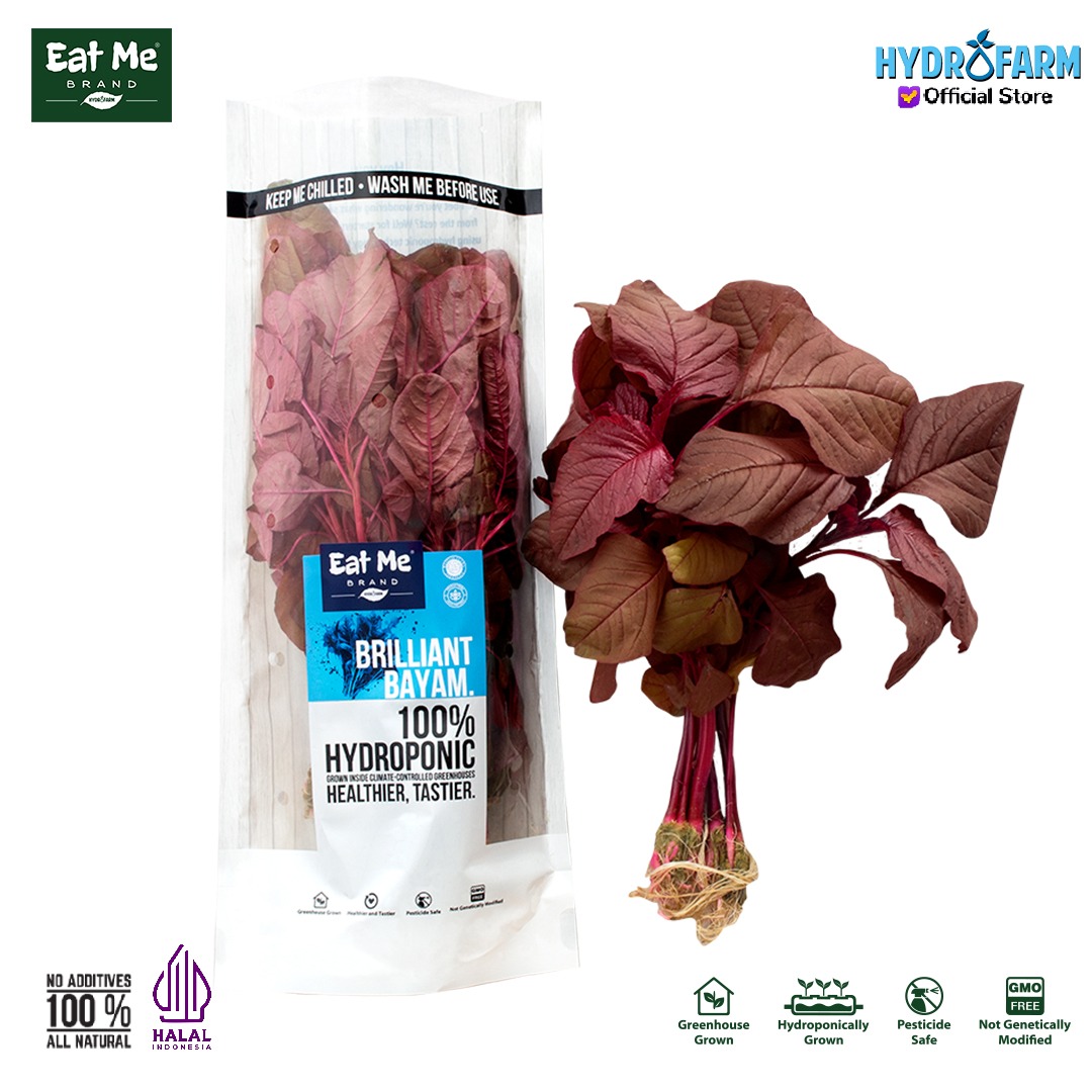 Sayur Bayam Merah Hidroponik - Eat Me Brand