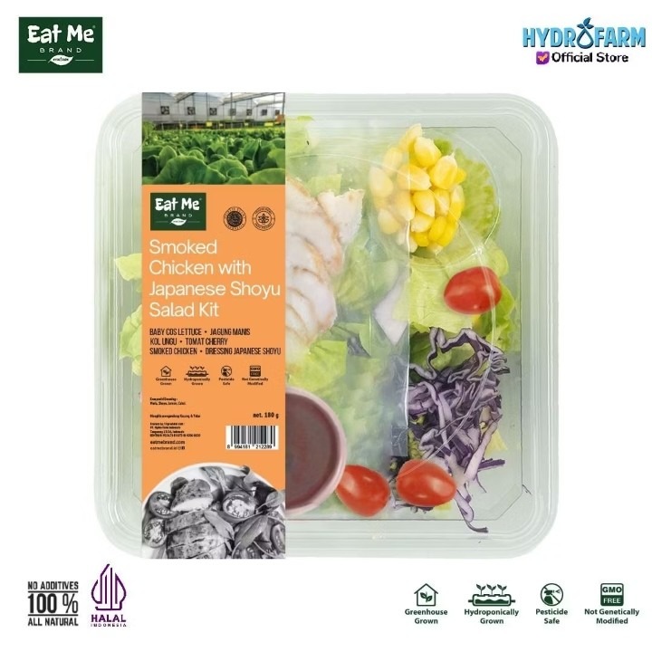 Eat Me Brand - Salad Kit Smoked Chicken With Japanese Shoyu