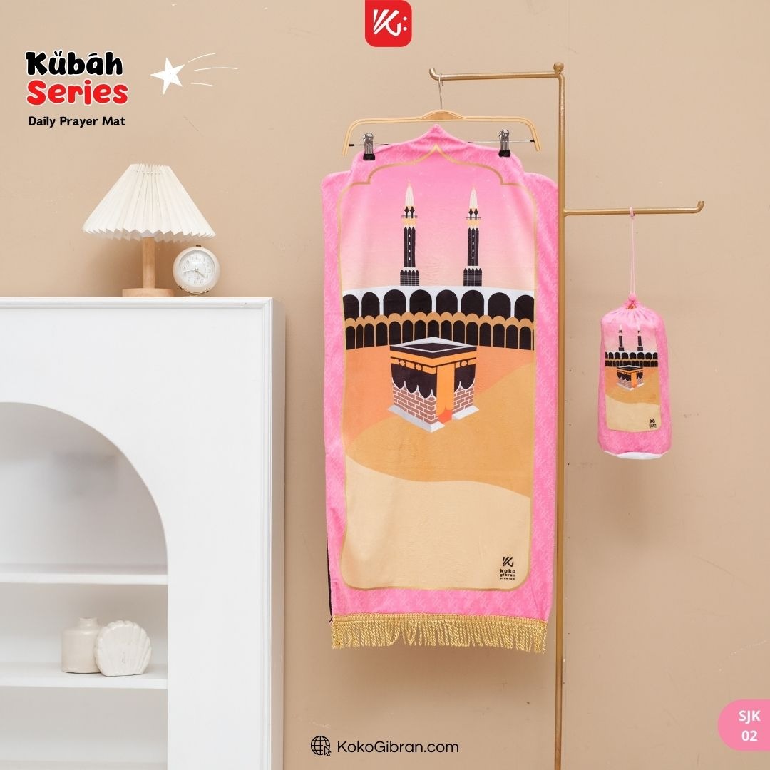 Sajadah Anak Kubah KokoGibran / Sajadah Anak Tebal / Sajadah Custom Nama / Sejadah Anak
