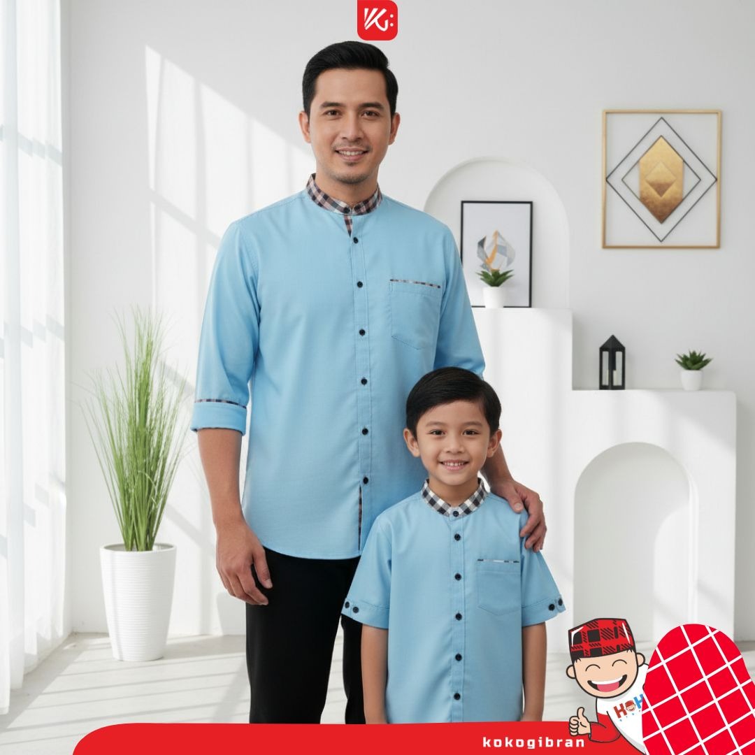 (GK83) Koko Dewasa dan Anak Biru Muda/ Koko Dewasa Ayah/ Koko Anak Biru/ Koko Biru