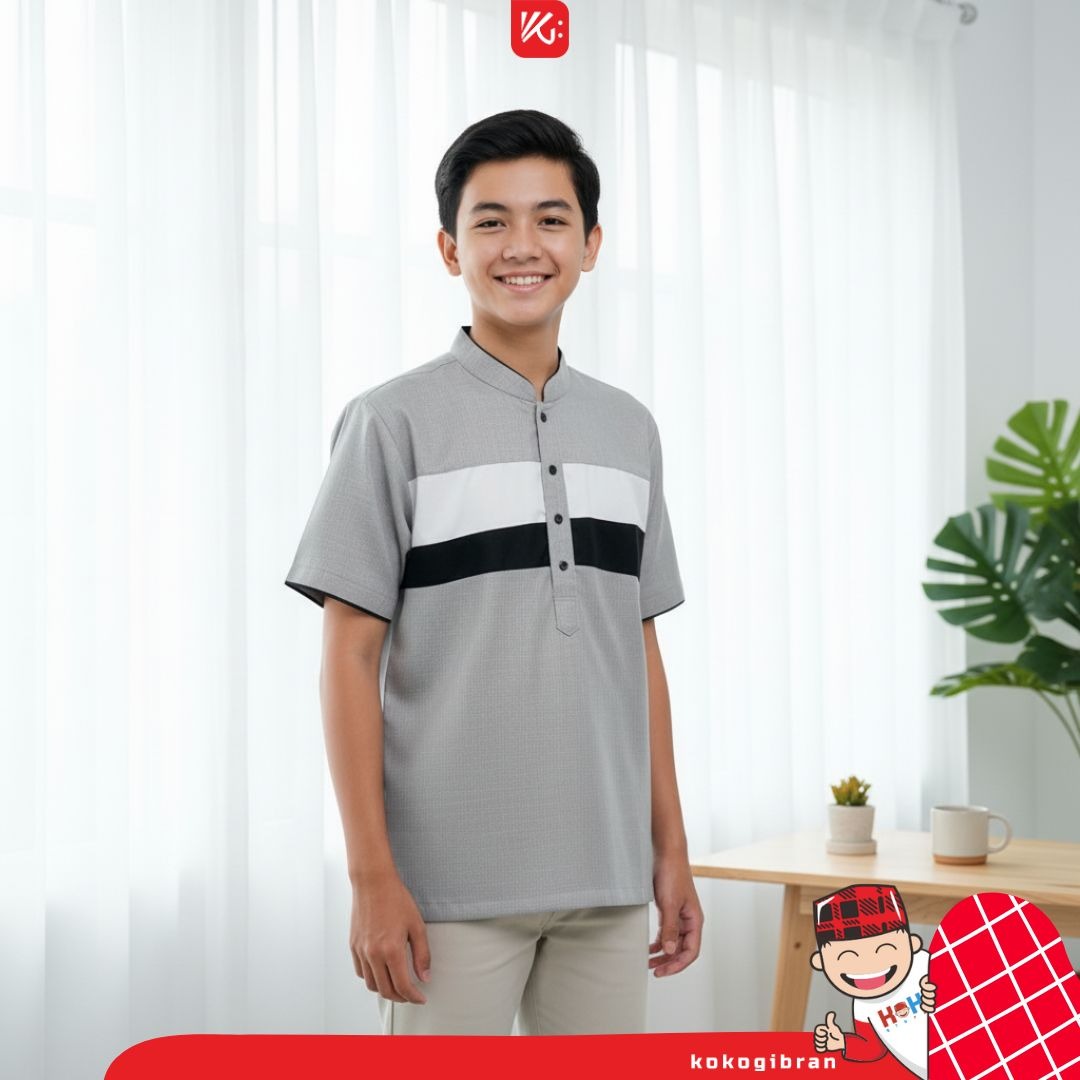 (TAMEEZ) Baju Koko/Baju Remaja/Baju Koko Junior KokoGibran/Koko Abu