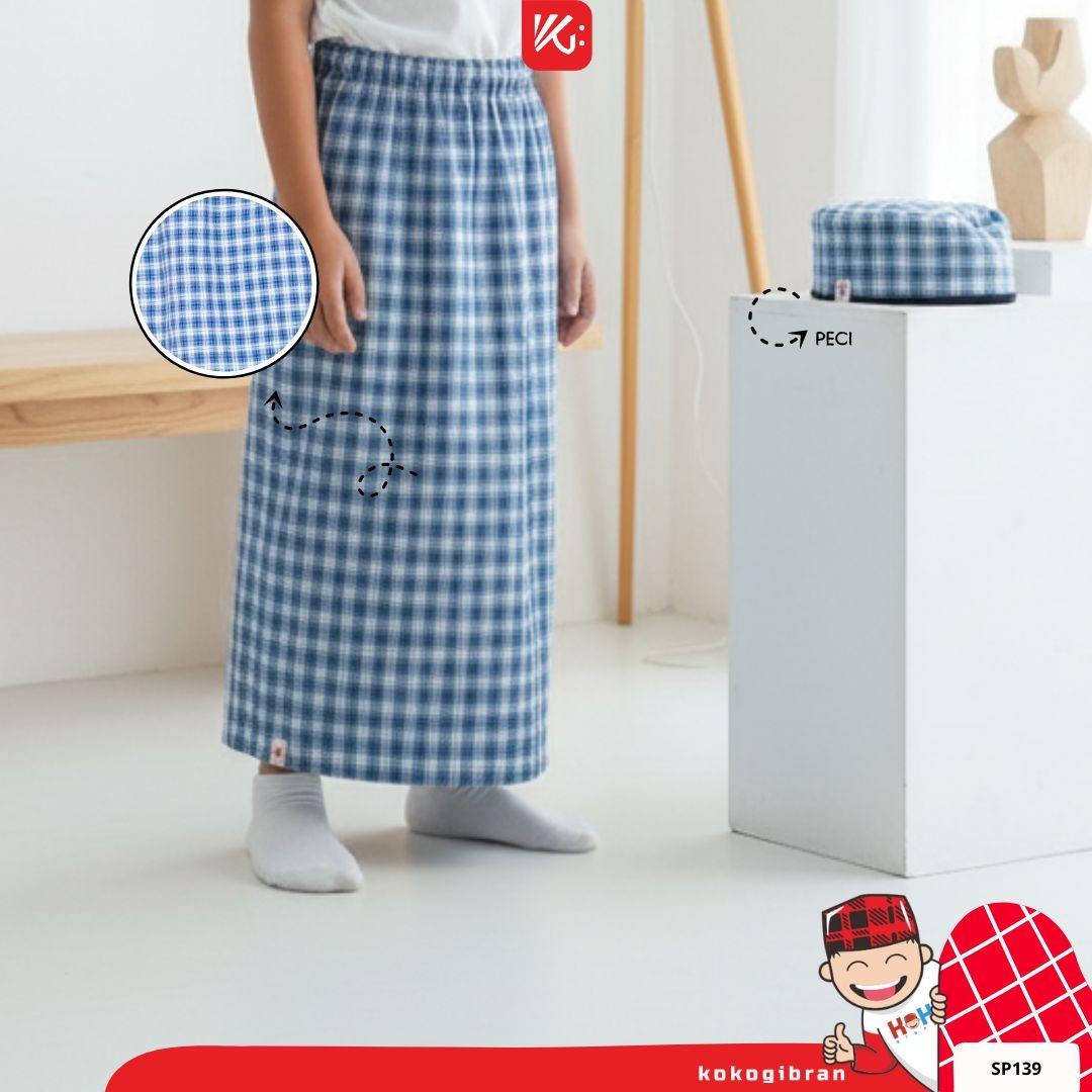 Sarung Instan Anak KokoGibran / Sarung Peci Anak / Sarcel (SP139)