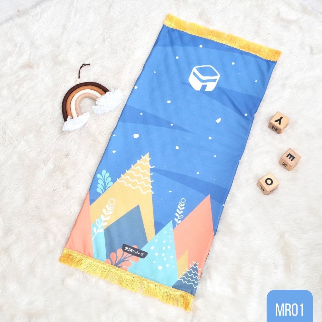 Sajadah Anak Custom Nama MeTime / Sajadah Nama / Sajadah Custom (Colorful Series)