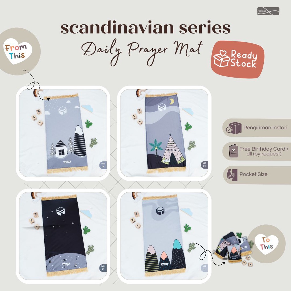 Sajadah Anak Rumbai MeTime / Sajadah Anak / Sajadah Tebal (Scandinavian Series)