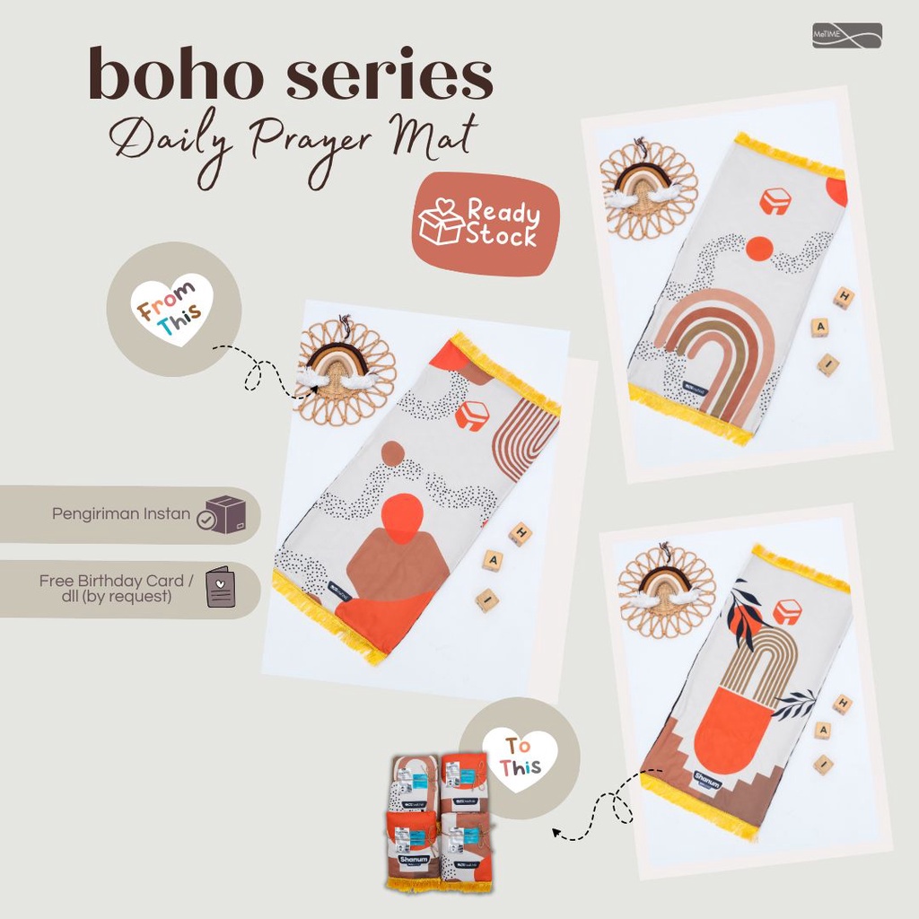 Sajadah Anak Rumbai MeTime / Sajadah Anak / Sajadah Tebal (Boho Series)