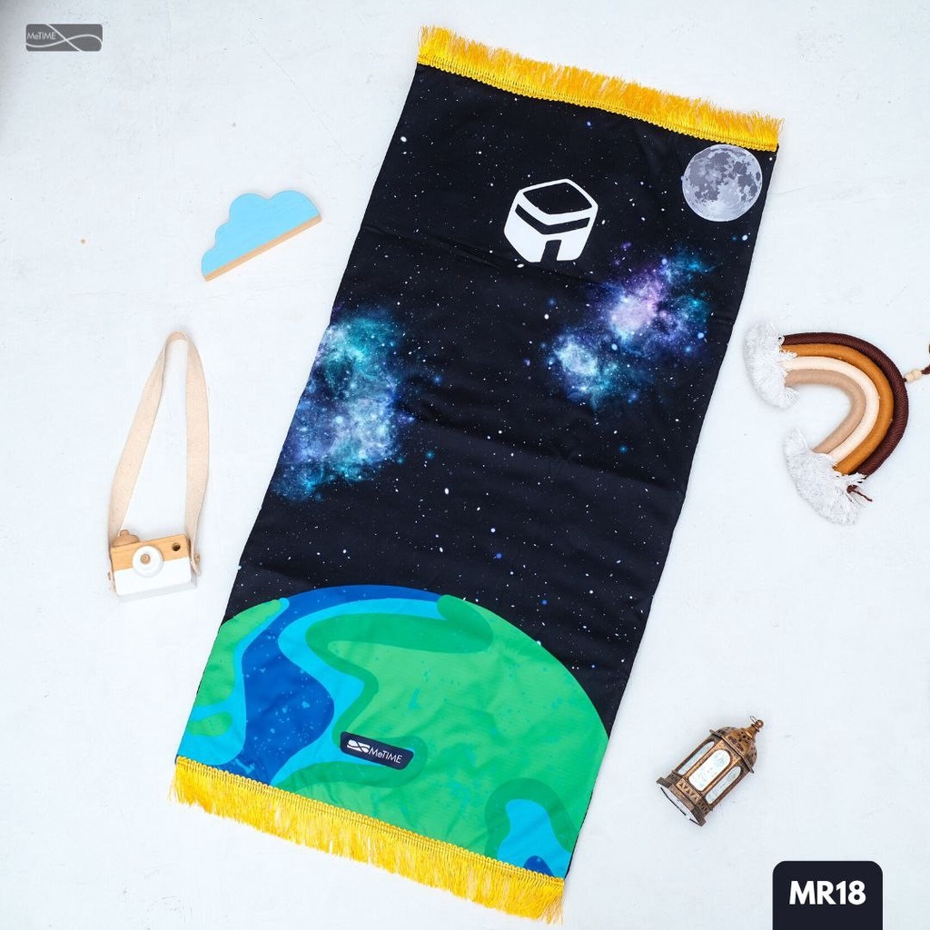 Sajadah Anak Rumbai MeTime / Sajadah Anak / Sajadah Tebal (Outer Space Series)