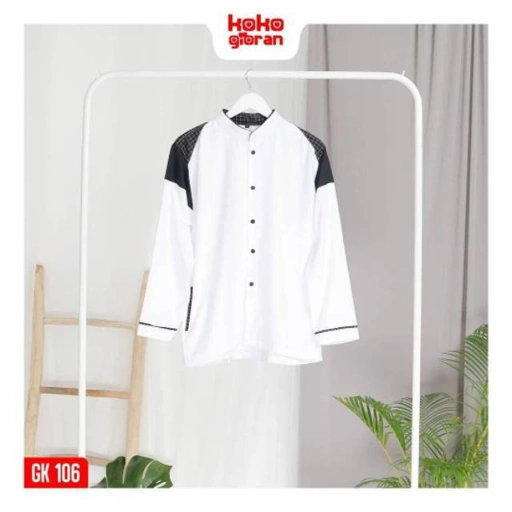 Baju Koko Anak KokoGibran / Baju Koko Anak Warna Putih / Baju Koko Anak / Baju Koko Premium / Koko Anak (KHALIF)