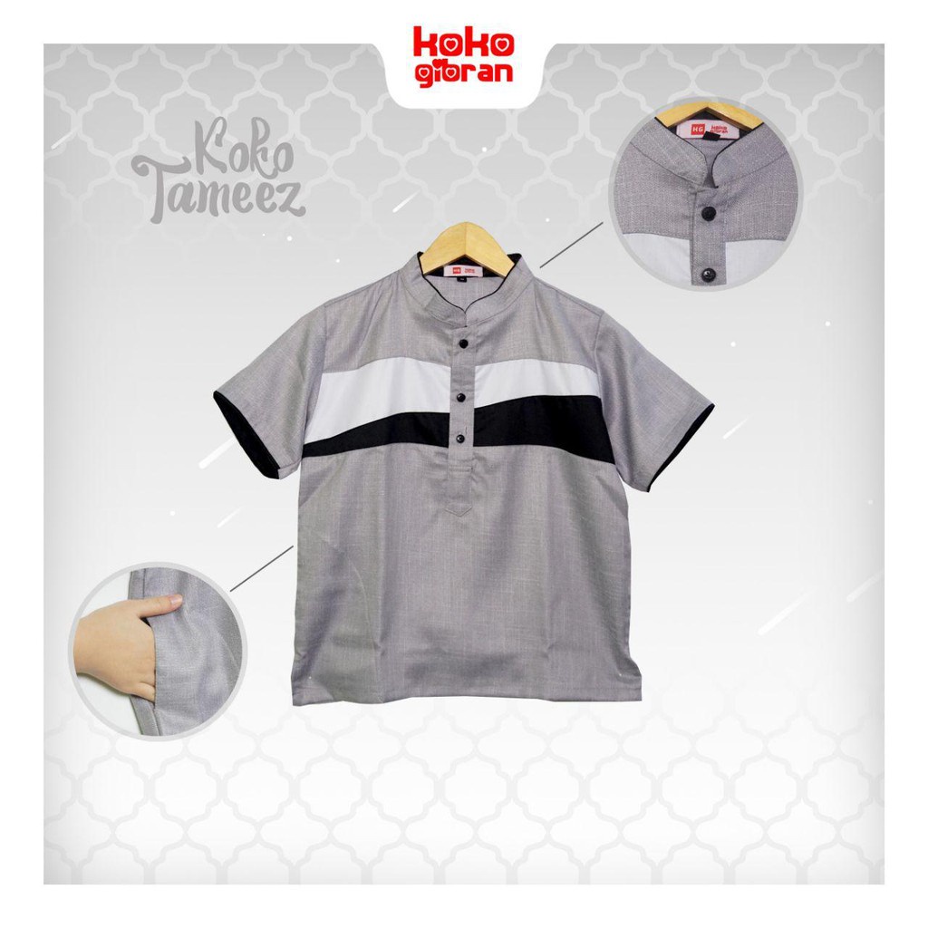 (TAMEEZ) Baju Koko/Baju Remaja/Baju Koko Junior KokoGibran/Koko Abu